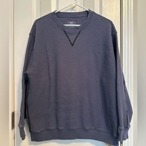 Aerie waffle knit oversized sweatshirt, size M, like new.